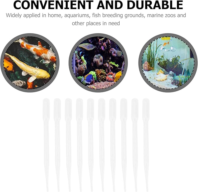10pcs Coral Feeder Syringe Tubes 3ml Plastic Shrimp Liquid Feeders Aquarium Fish Feeding Tool for Marine and Brine Shrimp Pet Supplies