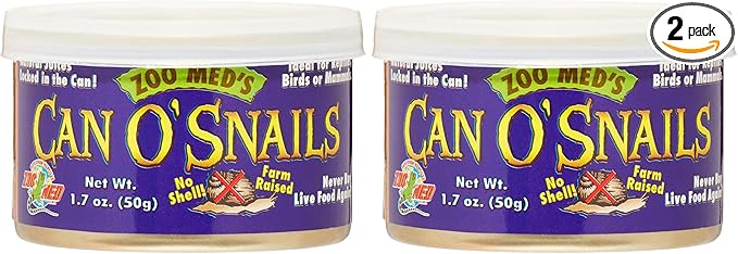Zoo Med Can O' Snails Turtle Food, 1.7-Ounce (Pack of 2)