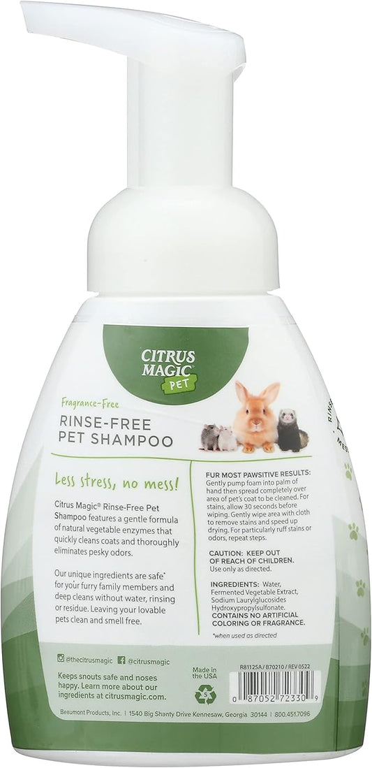 Citrus Magic Pet Rinse-Free Pet Shampoo, 8-Fluid Ounce (Pack of 2)