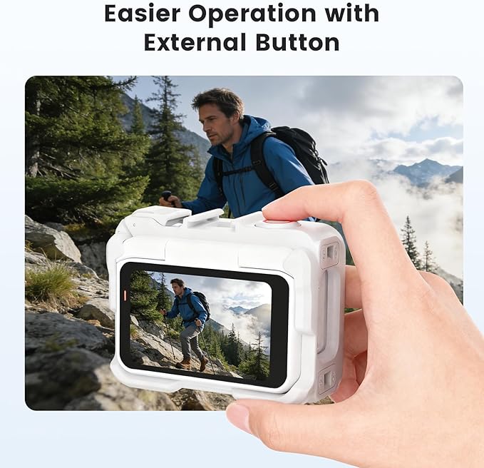 Cage for Insta360 Go Ultra Accessories, Protective Horizontally-Vertically Shoot Case for Insta360 Go Ultra, with Cold Shoe Mounts, 1/4" Threads, Quick Release Mounts Adapter, Ultra-Light (Black)