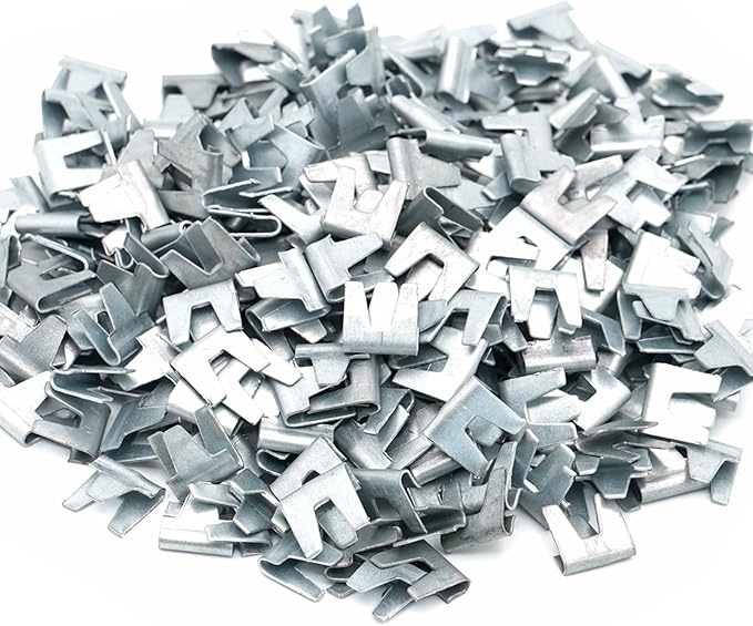 1200 Piece Wire Cage Clips with Buckle Snap Pliers, J Clips for Wire Cages, Hog Rings and Pliers for Rabbit Cage Clips