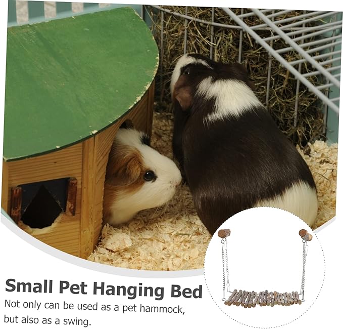 Guinea Pig Hammock Swing Bed Cozy Hanging Sleeping Nest for Small Pets for Hamsters and Squirrels Indoor Pet Decor