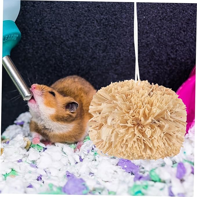 FOMIYES 2pcs Small Animal Molar Chew Balls Bunny Toys for Teeth Care for Rabbits Guinea Pigs Fun Practical Chew Toys for Teeth Grinding Mouth Cleaning