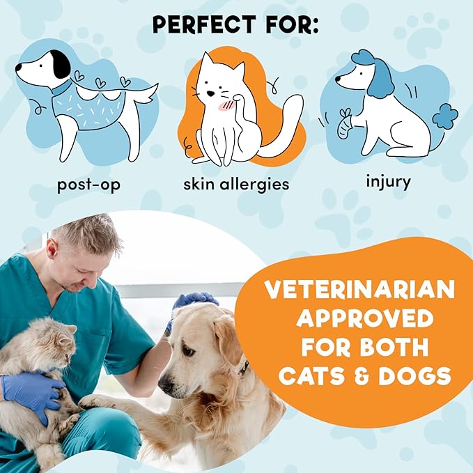 BENCMATE Inflatable Dog Cone Collar Alternative, Soft Dog Cone for Small Medium Large Dogs and Cats, Neck Recovery ECollar Donut Collar After Surgery (Small, Watermelom)