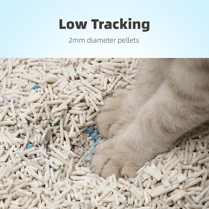 Zutto Nyan 5 in 1 Cat Litter - Superior Odor Control, Fast Clumping, Flushable, Low Tracking, 99% Dust Free. Tofu, Bentonite & Cassava Blend with Natural Deodorizers (5.3lb X 4 Bag)