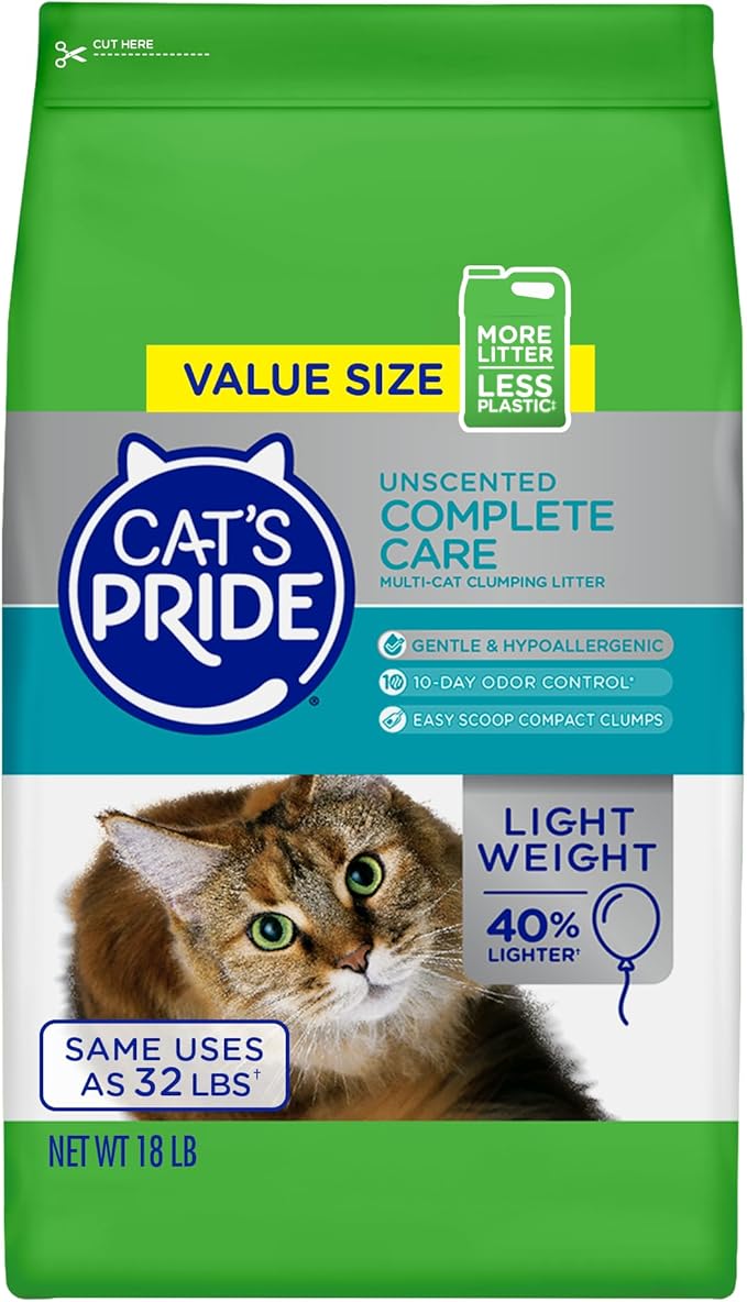 Cat's Pride Complete Care - Unscented 18lb Bag