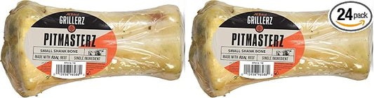 Grillerz 7 inch Small Shank Bone, Rawhide Free, All Natural Dog Treat for All Breeds, High Protein, Long Lasting, Easy to Digest, Dog Chew for Healthy Teeth (Pack of 2)