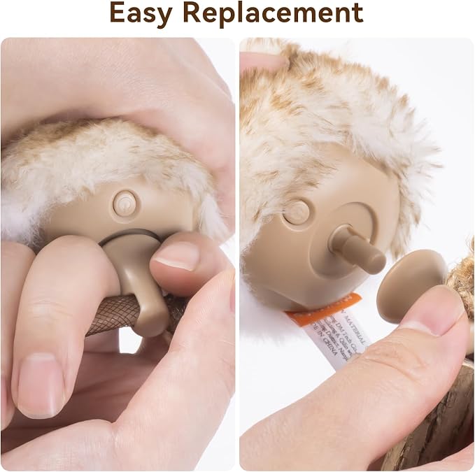 Migipaws Cat Toy Replacement Tails 3 Pack Compatible MigiMouse Cat Toy for Indoor Cats