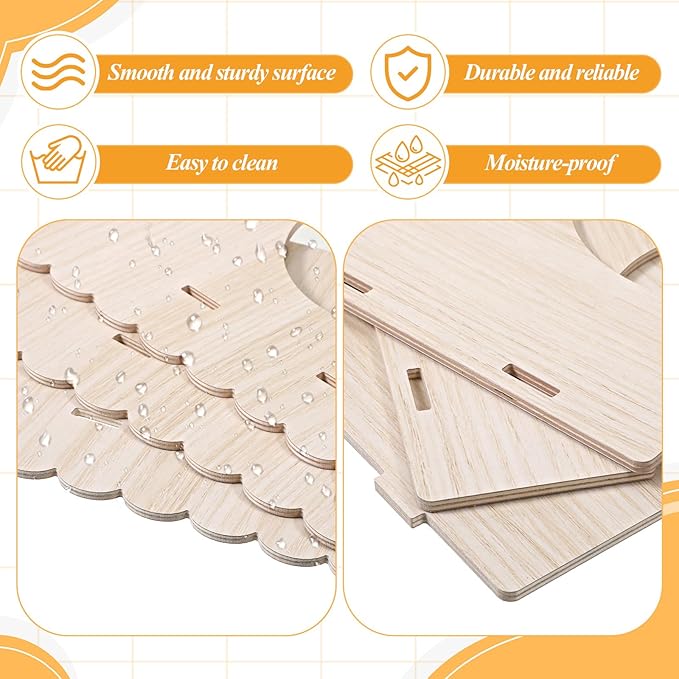 Large Guinea Pig Castle, Sturdy Wooden Guinea Pig Hideout, Upgraded Wooden Guineas Pigs Castle with Anti-Slip Stairs, Easy to Assemble for Small Animal House Habitat or Hamster Hideout