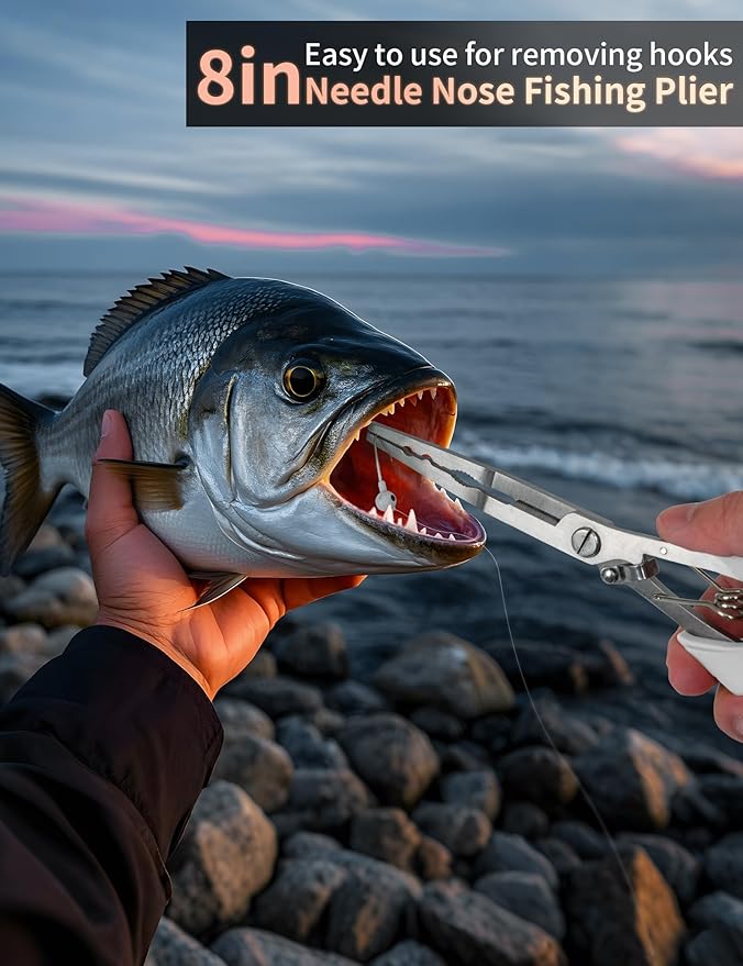 Fishing Gear,Hook Remover Fishing Pliers,Stainless Steel Fishing Tools,Multitool for Saltwater