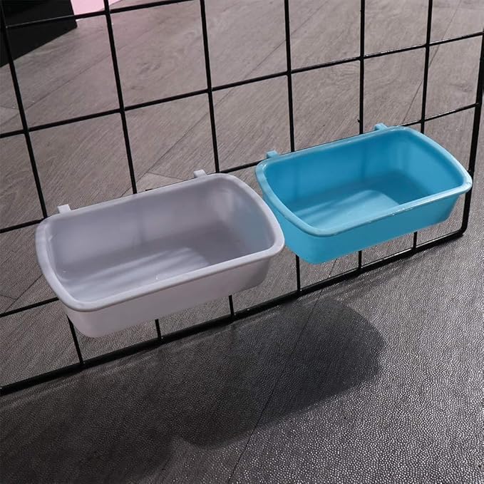 Feeder Bowl 4PCS Hamster Bowls Small Pet Food Feeder Food Tray Creative Plastic Hanging Water Drinking Device Bird Pigeon Feeding Cup Pet Products