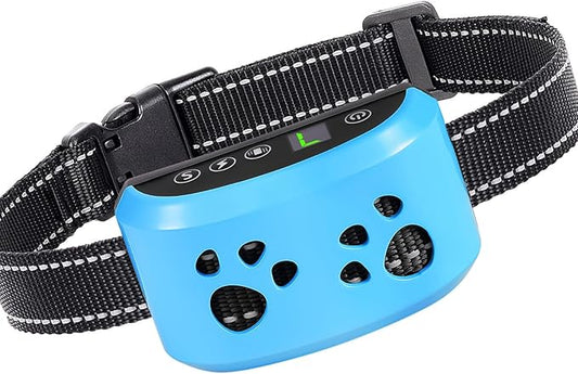 Dog Bark Collar, Svtrat Smart Bark Collar for Small Medium Large Dogs Anti Bark Collars with 4 Training Modes and 7 Level Sensitivity, Barking Collar