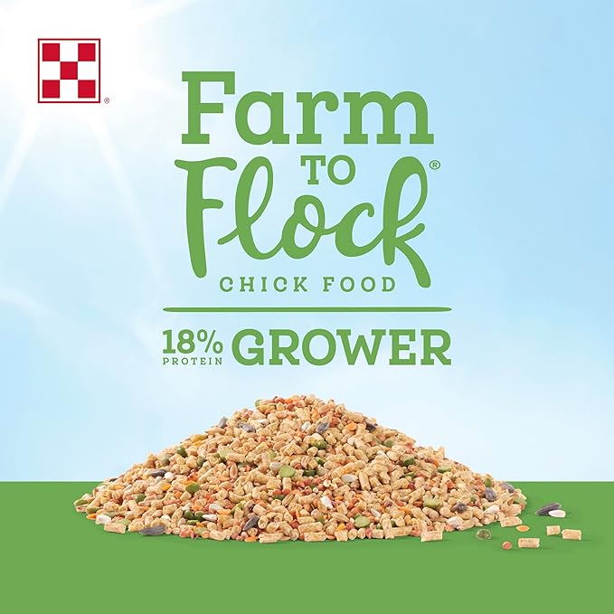 Purina® Farm to Flock™ 18% Grower Chick Food, 25 Pound Bag