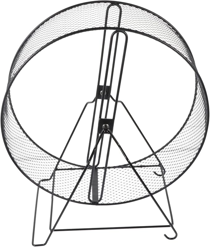 Hamster Cages Hamster Running Exercise Wheel- Silent Guinea Pig Exercise Wheel with Rack Small Animals Running Wheel Toys for Hamsters, Hedgehogs, Rats Hamster Cage
