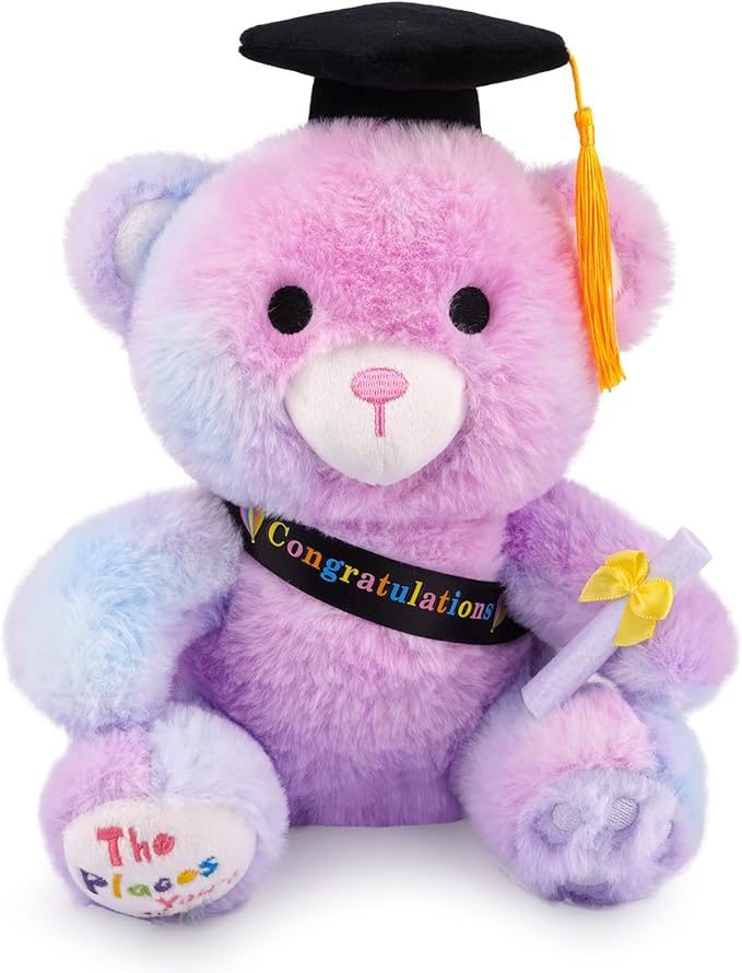 Graduation Teddy Bear 2026, 9 Inch Graduation Stuffed Animal with Diploma Tassel Graduation Hat & Oh, The Places You’ll Go, Class of 2026 Graduation Gifts for Kids, Kindergarten, High School