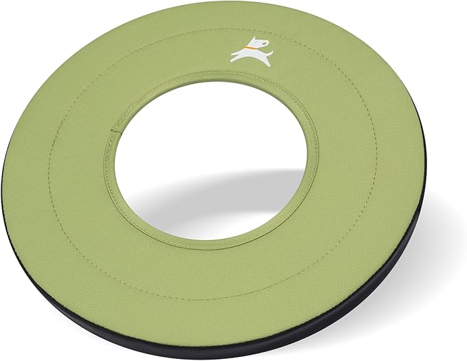 OllyDog Super Flyer, Floating Dog Disc for Water Play – Soft Durable Dog Fetch Toy, Eco-Friendly Recycled Material, Gentle on Teeth, Lightweight Flying Disc for Medium, Large Dogs (Palm, 11")