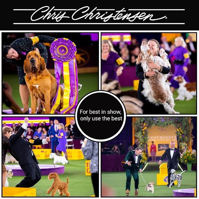 Chris Christensen Pet Shampoo, 16 oz Black on Black Color Revitalizing Shampoo, Groom Like a Professional, Restores Black Coats, Not a Dye, Lasts up to 4 Weeks, Made in the USA