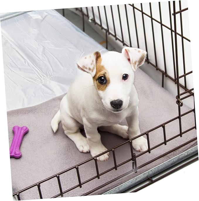 Toyvian 100Pcs Disposable Rabbit Cage Cleaning Pads Leak Pet Cage Accessory Bottom Film for Animals and Pet Care and Maintenance