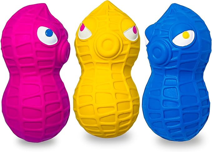 HOLYSTEED Latex Squeaky Dog Toys for Large Dogs – Natural Latex Dog Squeaky Balls for Dogs Big, Soft Rubber Dog Squeak Toys with Squeaker, Interactive Fun for Indoor & Outdoor Play