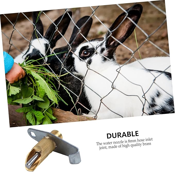 Abaodam 10pcs Automatic Waterer Design for Ferrets and Animals Safe Drinking Equipment Removable Components and Sealant Features