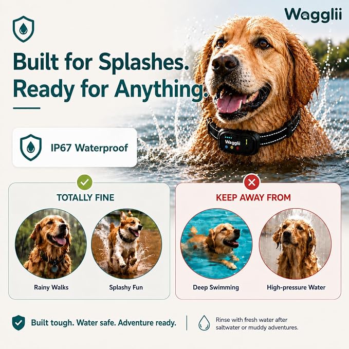 Smart AI Bark Collar for Small Medium Large Dogs, Automatic Anti Barking Device with 5 Sensitivity Levels, LCD Display, Vibration and Static Modes, Rechargeable IP67 Waterproof, Black