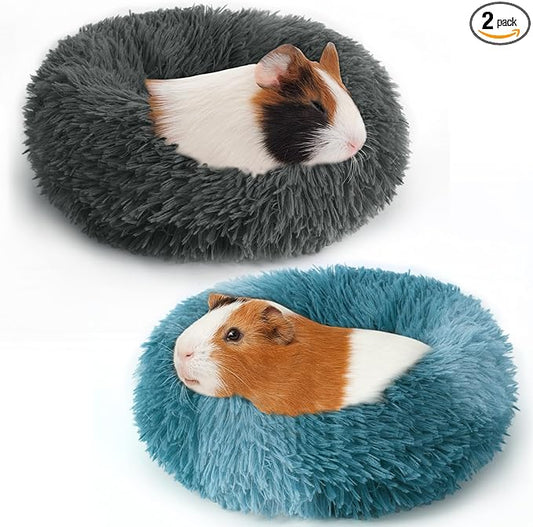 PETKNOWS 2 Pieces Guinea Pig Beds, Hamster Beds, Thickened and Warm Winter Guinea Pig Beds for Dwarf Rabbits, Chinchillas, Hamsters, Hedgehogs, Ferrets