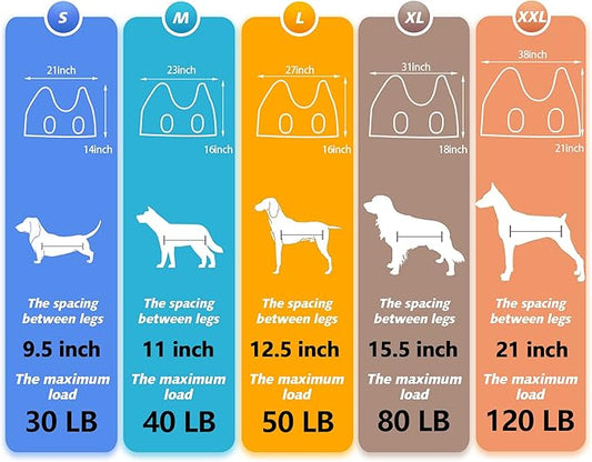ATESON Dog Grooming Hammock - Upgrade Pet Grooming Harness for Nail Trimming (XL 80lb), Dog Sling for Nail Clipping, Dog Hanging Holder Hanger for Cutting Nail with Nail Clippers