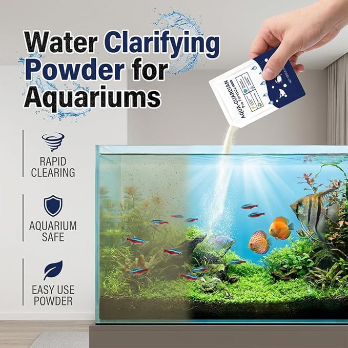Aquatic Care Powder for Pond and Aquarium, 2026 New Aquarium and Ponds Water Cares, Easy Mix Water Care Support, Maintenance Friendly Pond Water, 100g (3)