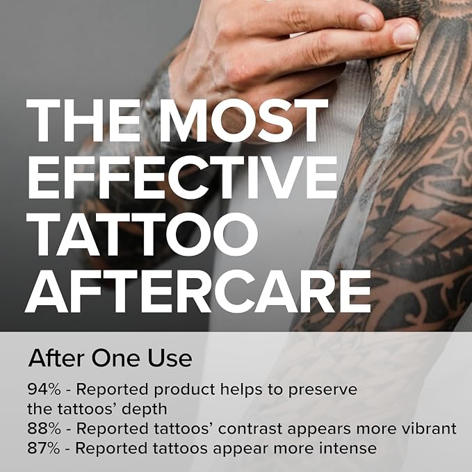 Mad Rabbit Tattoo Balm & Aftercare Cream- Color Enhancement that Revives Old Tattoos, Hydrates New Tattoos, Made With Clean Ingredients + Petroleum Free, Daily Tattoo Lotion Moisturizer & Brightener