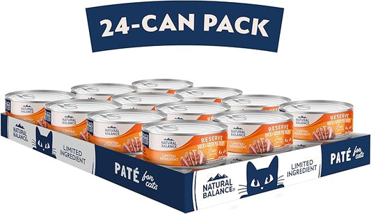 Natural Balance Limited Ingredient Adult Grain-Free Wet Canned Cat Food, Duck & Green Pea Recipe, 5.5 Ounce (Pack of 24)