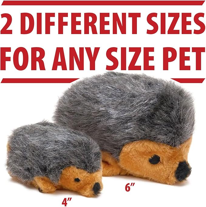 Jeffers Pet Plush Hedgehog Dog Toy with Squeaker, 4"- Soft Stuffed Plush Animal Toy for Puppies Small Medium Dogs, Interactive Play, Training, Fetch, Tug, Chew, Cuddle Companion, Indoor Fun - 1 Pack