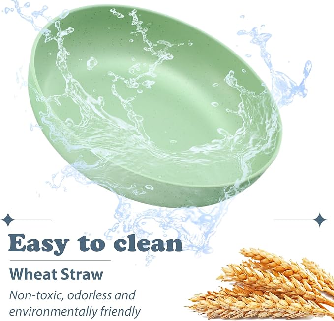 Tioncy 24 Pcs Cat Food Bowl 5.5'' Fatigue Relief Shallow Cat Food Dish Wide and Small Pet Wet Plate Wide Stray Wet Feeding Bowl for Ferrets Feral Short Legged Kitten, Wheat Straw(Four Color,Classic)