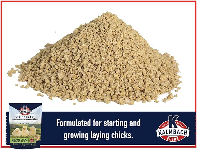 KALMBACH Feeds All Natural 18 Protein Start Right Chick Feed, 10-LB Bag