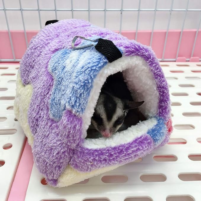 Cozy Hamster Hammock Small Pet Cage Tent Soft Warm Hanging House Bed Swinging Nest for Chinchilla Parrot Guinea Pig Rat