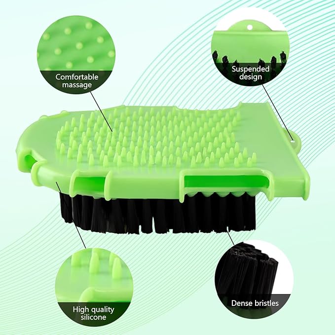 La La Pet Rubber Brush Scraper for Horse Care Double-Sided Animal Grooming Mitt Handheld Glove Brush Professional Horse Bathing Tools