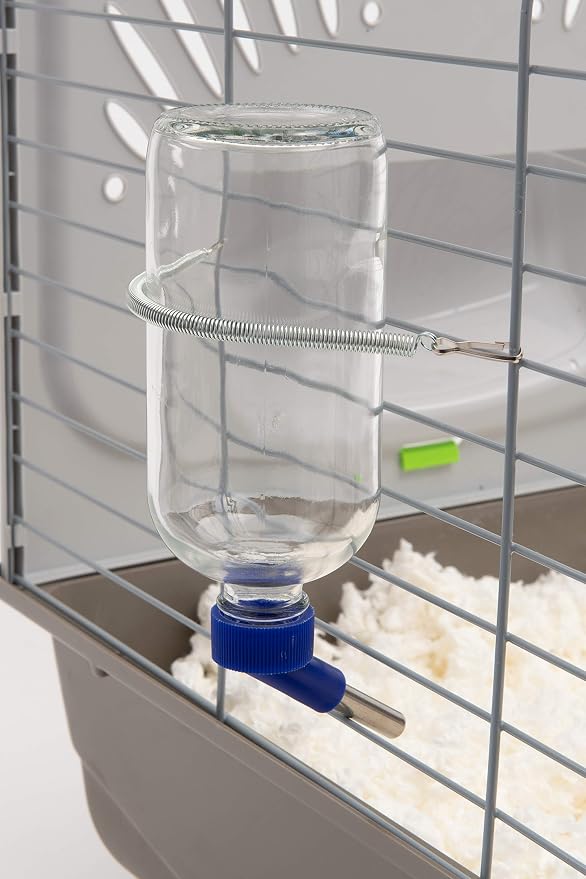 Lixit Glass Water Bottles for Small Animals and Birds (16oz), Clear (COMINHKR016337) (Pack of 2)
