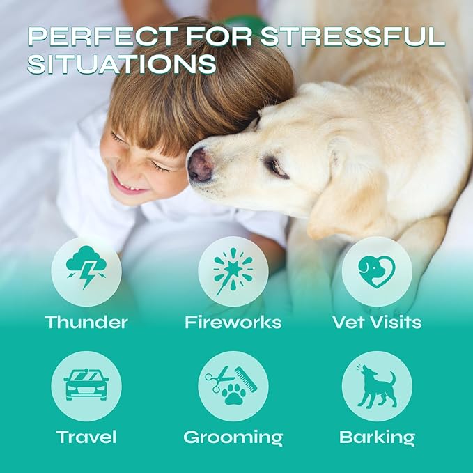 Dog Calming Chews with Hemp - 17,810 mg Hemp Oil per Pack - Soft Calming Chews for Dogs with Melatonin - Relaxation Support for Travel, Grooming, Separation, Thunder, Fireworks - 130 Duck Bites