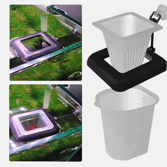 Dbeans Floathng Aquarium Fish Feeder, Red Worm Cup, Multiple Pets
