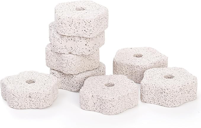 DEAYOU 30 Pack Chinchilla Lava Bites, Flower Shape Rabbit Teeth Grinding Stone, Small Animal Chew Toys Mineral Calcium Block for Hamster, Squirrel, Rat, Parrot, Bunny