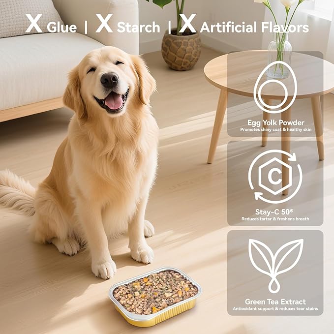 APL Freeze-Dried Dog Food, 1.4oz x 5 Pack | 77% Fresh Meat, 70% Chicken, 50% Crude Protein, Pumpkin & Superfood Recipe | Complete Meal for Travel, Mixing & Sharing