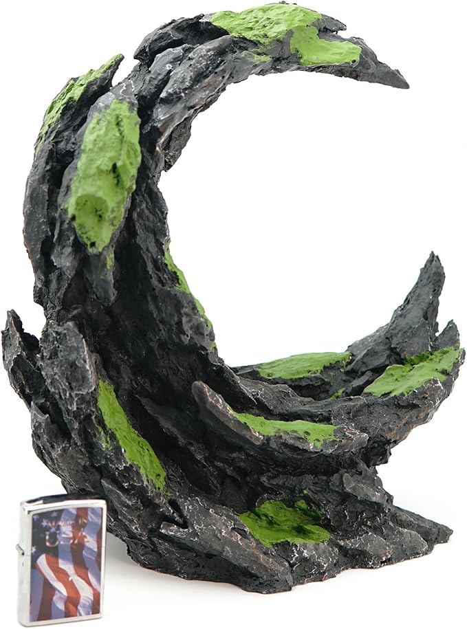Allcolor Fish Tank Decor Rocks.Aquarium Decoration Model.Easy Superior Aquascape (Moon Valley)