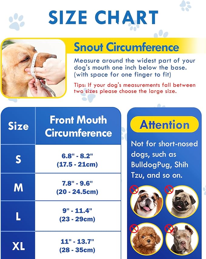 Dog Muzzle, Soft Air Mesh Muzzles for Medium Sized Dogs, Breathable Dog Mussels for Scavenging Biting Licking & Barking, Adjustable Mouth Guard for Grooming, Allows Panting and Drinking (Black,M)