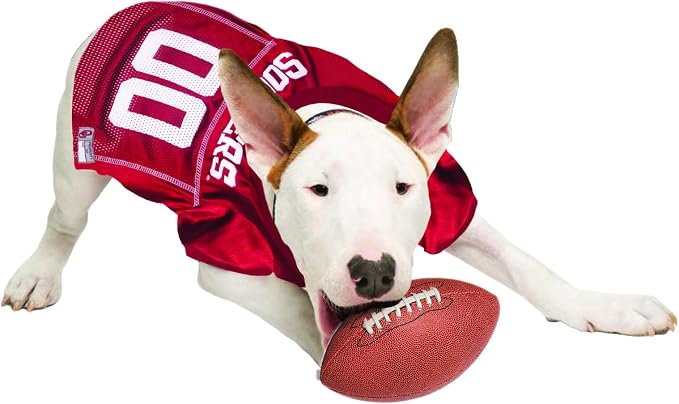 NCAA College Oklahoma Sooners Mesh Jersey for Dogs & Cats, XXX-Large. Licensed Big Dog Jersey with Your Favorite Football/Basketball College Team