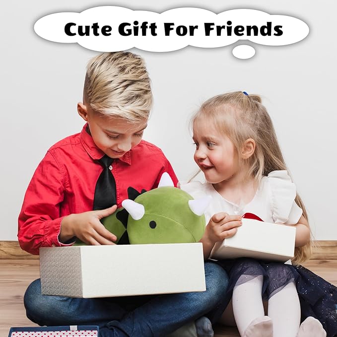 Finebee Weighted Dinosaur Stuffed Animals, Cute Weighted Dino Plush, Soft Stuffed Weighted Plushie Pillow Gifts for Kids & Adults (23.6" 3.1Lbs)