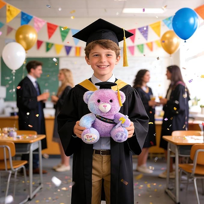 Graduation Teddy Bear 2026, 9 Inch Graduation Stuffed Animal with Diploma Tassel Graduation Hat & Oh, The Places You’ll Go, Class of 2026 Graduation Gifts for Kids, Kindergarten, High School