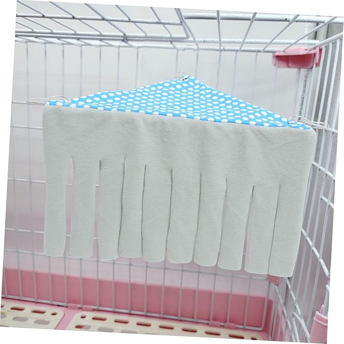 Totority Guinea Pig Hideout Corner Hammock Durable Small Animal Hideaway for Stress Relief Easy to Install Pet Accessory for Hamsters Rabbits and Ferrets Gray