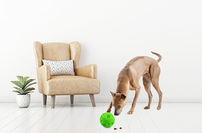 Omega Paw Giggle Tricky Treat Ball Large, Dog Toy, Treat Dispensing Toy