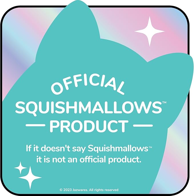 Squishmallows Original 8in Nell The Pink and Purple Calico Cat – Official Jazwares Plush (Little)