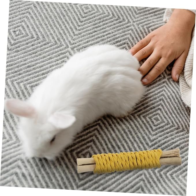 20pcs Small Animal Chew for Rabbits Guinea Pigs Hamsters Natural Wooden Sticks for Dental Care and Teeth Cleaning Safe Pet Chew Treats for Bunnies and Small Furry Pets