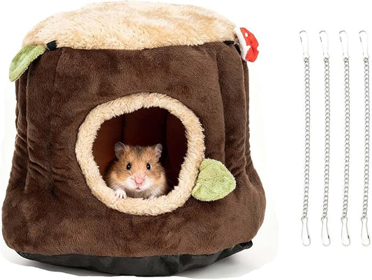 Guinea Pig Hideout & Guinea Pig House, Soft Cotton Small Animal Bed for Indoor Cage – Cozy Washable Habitat for Hamster, Hedgehog, Ferret, Rat, Chinchilla, Bunny & More Pet Lovers’ Furry Friends